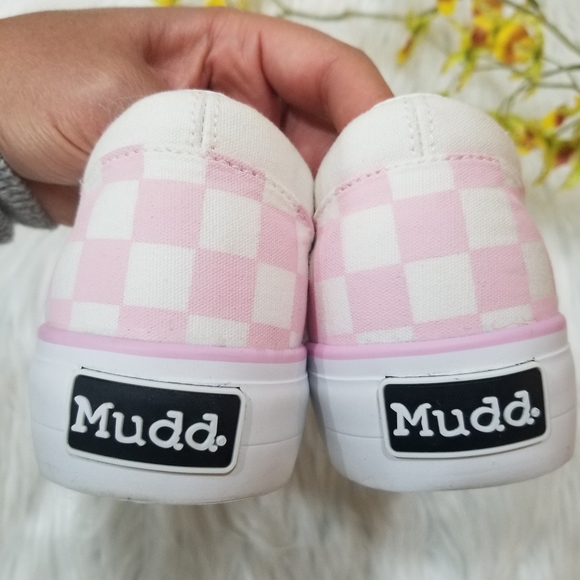 COPY - MUDD Slip-On Sneakers Color White And Pink SIZE 8...!!! - Picture 6 of 17